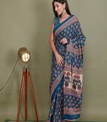 Hand Block Printed Cotton Saree