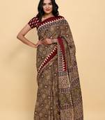 Hand Block Printed Cotton Saree