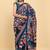 Elephant & Floral Print Cotton Saree with Unstitch Blouse Piece