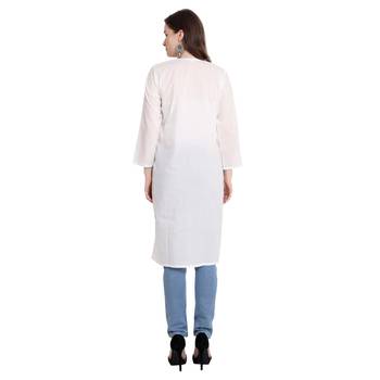 Lucknowi chikankari cotton kurti 2