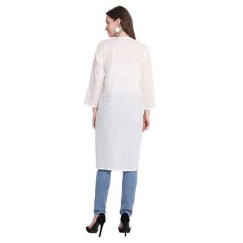 Lucknowi chikankari cotton kurti 2