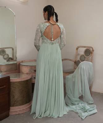 Light mint jaal scallop anarkali 3