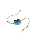 C-Knits Crochet handmade ecofriendly flower Kids Rakhi - Purple