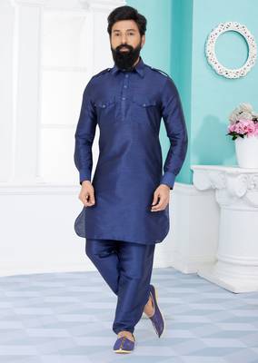 Plain Pathani with Culf Sleeve 1