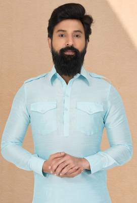 Plain Pathani with Culf Sleeve 2