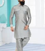 Plain Pathani with Culf Sleeve