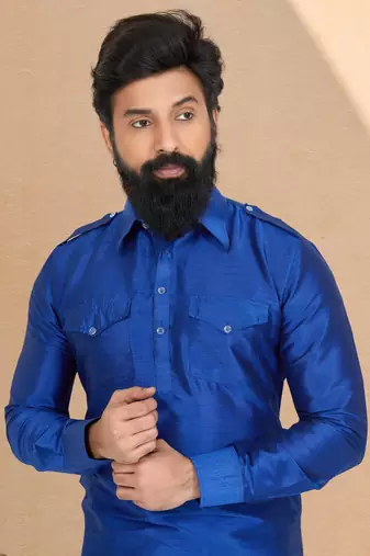 Plain Pathani with Culf Sleeve