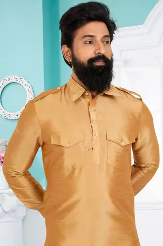 Plain Pathani with Culf Sleeve