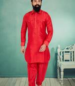 Plain Pathani with Culf Sleeve