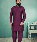 Plain Pathani with Culf Sleeve