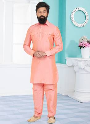 Plain Pathani with Culf Sleeve 1