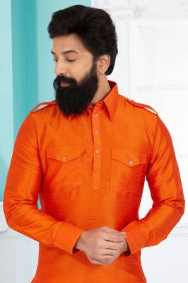 Plain Pathani with Culf Sleeve 2