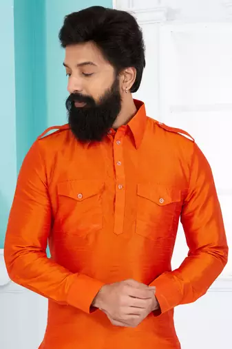 Plain Pathani with Culf Sleeve