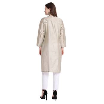 Lucknowi grey chikan kurti and pant set 3