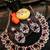 9blings burgundy frost: maroon and white stone studded choker jewelry set
