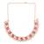 9blings burgundy frost: maroon and white stone studded choker jewelry set