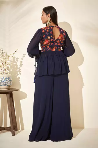 Navy blue pant set