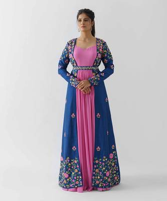 Pink and blue jacket set 1