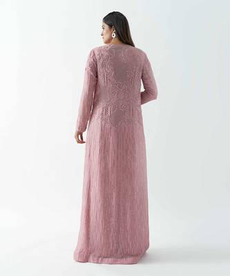 Pink flared pants set 4