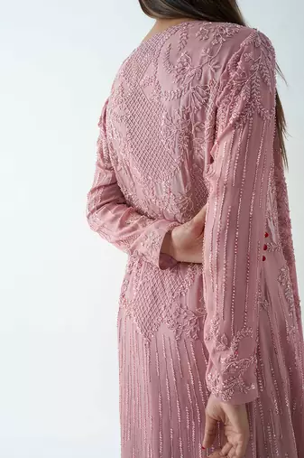 Pink flared pants set