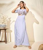 Light blue georgette dress