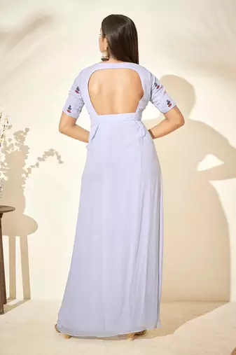 Light blue georgette dress