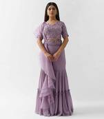Mauve sharara set