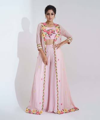 Blush pink jacket set 1