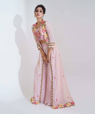 Blush pink jacket set 2