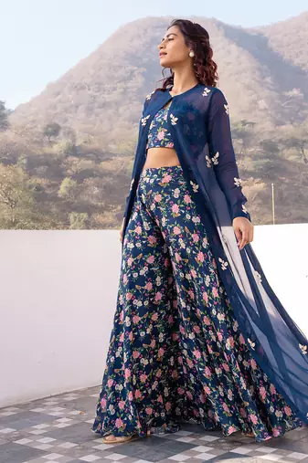 Blue jacket set