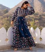 Navy blue casual dress