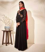 Black georgette anarkali