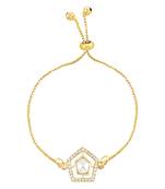 rakshabhandhan special designer pearl hanging lumba bracelet rakhi for bhabhi/sister 