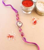 rakshabhandhan special kundan stone rakhi with roli chawal for bhaiya/brother/mens 