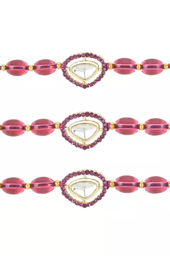 rakshabhandhan special kundan stone rakhi with roli chawal for bhaiya/brother/mens
