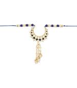 rakshabhandhan special designer pearl hanging lumba bracelet rakhi for bhabhi/sister