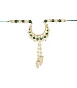 rakshabhandhan special designer pearl hanging lumba bracelet rakhi for bhabhi/sister 