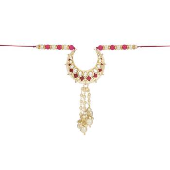rakshabhandhan special designer pearl hanging lumba rakhi for bhabhi/sister  1