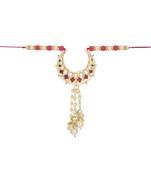 rakshabhandhan special designer pearl hanging lumba rakhi for bhabhi/sister