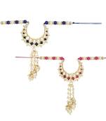 rakshabhandhan special designer pearl hanging lumba combo rakhi for bhabhi/sister