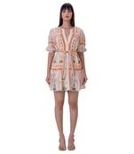 Peach linen crissy dress