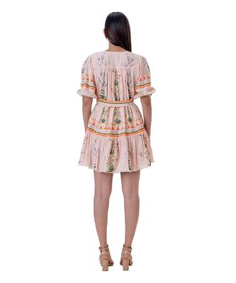 Peach linen crissy dress 4