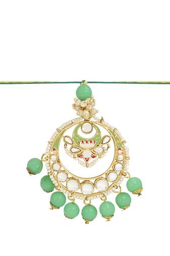 rakshabhandhan special designer pearl hanging lumba bracelet rakhi for bhabhi/sister (r106min-l)