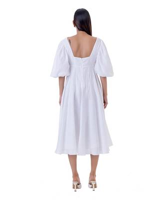 White linen ione dress 4