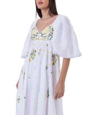White linen ione dress 5