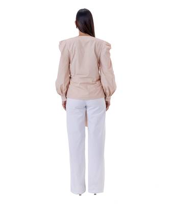 Beige cotton elm shirt 5
