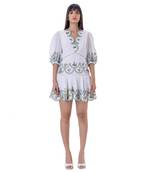 White linen mila dress