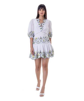 White linen mila dress 2
