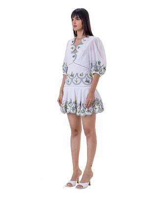 White linen mila dress 4