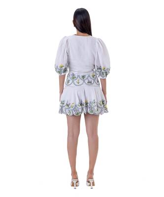 White linen mila dress 5